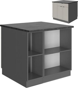 Wyspa kuchenna greybeige 90x60x82 fame-line