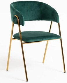 Krzeso Mihu w kolorze zotym, aksamitne