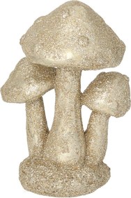 Dekoracja Golden Mushrooms 12cm