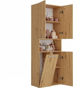 Meble łazienkowe, 174 x 30 x 60 cm, Dąb Artisan