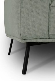 Zielony narożnik z tkaniny szenilowej (prawostronny/w kształcie litery L) Amsterdam – Scandic