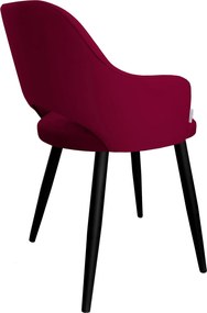 Krzesło Milano tkanina Welur noga metalowa : Kolor nogi - Czarna stożek, Kolor tkaniny - VELVET - MG31, Typ siedziska - Siedzisko stałe