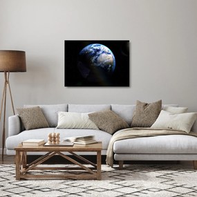 Obraz na szkle planety Ziemia (70x50 cm)