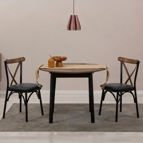 Stół do jadalni Oliver Walnut Black