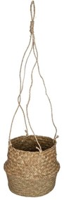 Osłonka na doniczkę wisząca, trawa morska, Ø 16,5 cm