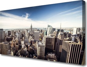 Obraz canvas Panorama Miejskich Drapaczy Chmur