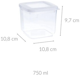 Pojemnik na artykuły sypkie, transparentny