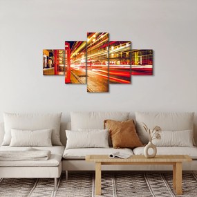 Obraz - czerwona budka telefoniczna (125x70 cm)