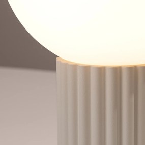 Lampa biurkowa HALO beżowa ryflowana SOLLUX  LIGHTING