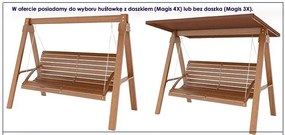 Ogrodowa huśtawka drewniana Kaori 3X - 160 cm
