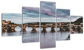Obraz rzeki Wełtawy (125x70 cm)