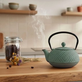 Czajnik żeliwny z zaparzaczem KAMIN, 900 ml