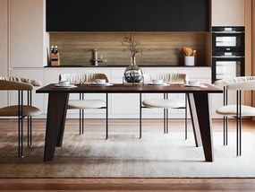 Stół HOLT 180 x 95 cm do kuchni, salonu, jadalni Dąb Czekoladowy