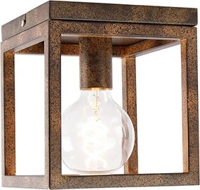 Industrialna lampa sufitowa rdzawo-brązowa - Cage