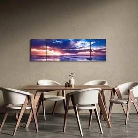 Obraz - Zachód słońca nad morzem (170x50 cm)
