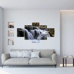 Obraz wodospadów w dżungli (125x70 cm)