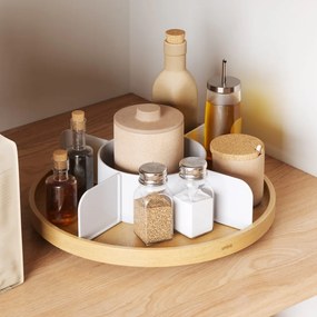 Naturalny drewniany organizer łazienkowy Bellwood – Umbra
