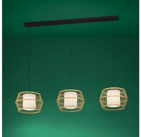 Eglo 390234 - Żyrandol na lince MONTERROSO 3xE27/40W/230V bambus