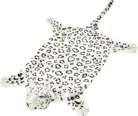 Dywan pluszowy leopard 139 cm Biały Dekoracyjny dla Dzieci i Dorosłych