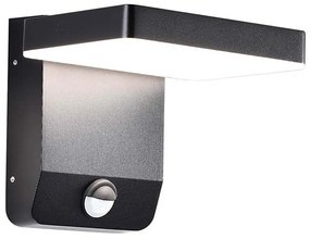 LED zewnętrzna lampa ścienna z czujnikiem LED/17W/230V 4000K czarna
