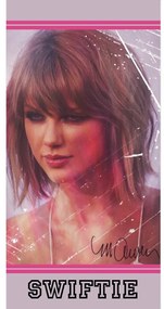 Różowy bawełniany ręcznik dziecięcy 70x140 cm Swiftie – Jerry Fabrics