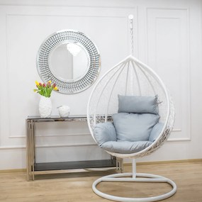 Fotel wiszący kokon Fabien biały PATIO