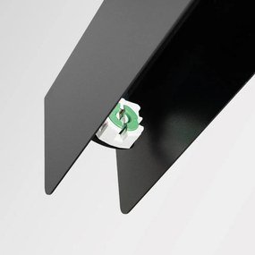 Czarna metalowa lampa wisząca LED Nebula – Sollux