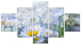Obraz - W stokrotkach (125x70 cm)