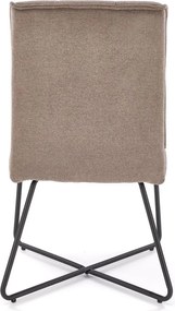 Eleganckie krzesło na metalowym stelażu K534 Halmar