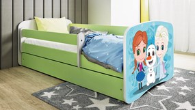 Łóżko dziecięce Babydreams z obrazkiem 180x80 z materacem