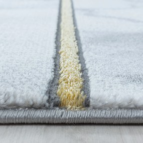 Dywan ekskluzywny Naxos marmur szaro-złoty 80 cm x 150 cm