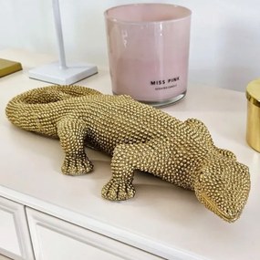 Złota deko figurka "Jaszczurka".