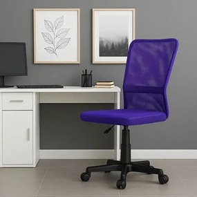 Fioletowy fotel obrotowy z siatką F2-N32