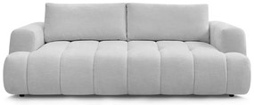 Jasnoszara rozkładana/ze schowkiem sofa 251 cm Fuji – Bobochic Paris