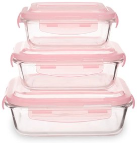Szklane pojemniki na żywność 3 szt. Freska – Premier Housewares