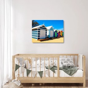 Obraz na szkle - Brighton Beach, Melbourne, Australia (70x50 cm)