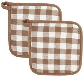 Bawełniane rękawice kuchenne zestaw 2 szt. Gingham – Tiseco Home Studio