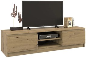 Szafka pod telewizor dąb artisan - Amida 3X 140 cm