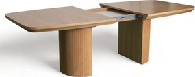 Stół rozkładany LINEA Dąb do Salonu Jadalni 200-300 x 110 x 76 cm, Owalny