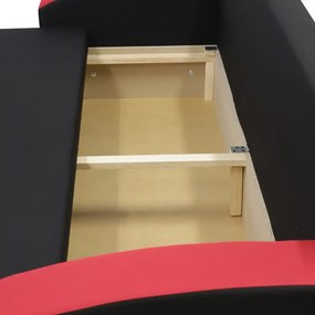 Kanapa sofa 3 os z funkcją spania KING Kremowy/Czarny