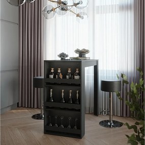 Zestaw stołu barowego antracyt 57x117x106 repose