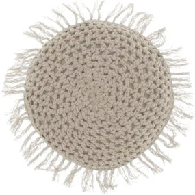 Okrągła poduszka dekoracyjna TUFO 45 cm, szara