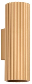 Kinkiet KARBON 20 złoty ryflowany SOLLUX  LIGHTING