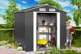 Domek narzędziowy XL, 196x132x188cm, antracyt Gardebruk