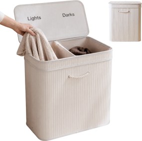 Kosz na pranie bambusowy, 100 L