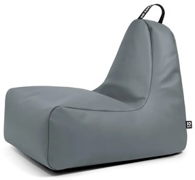 Szary worek do siedzenia z imitacji skóry Chill XL – So Soft?