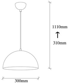 Czarna lampa wisząca Opviq lights Silvani