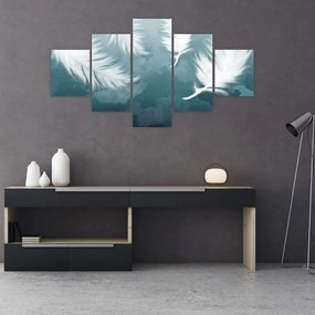 Obraz - Białe pióro (125x70 cm)