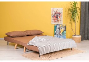 Brązowa rozkładana sofa 120 cm Folde – Artie