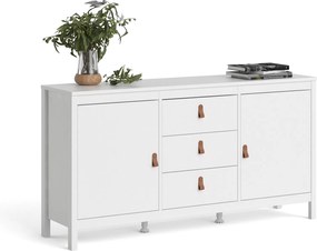 Komoda pokojowa z szafkami i szufladami Madrid 3+2 biały mat